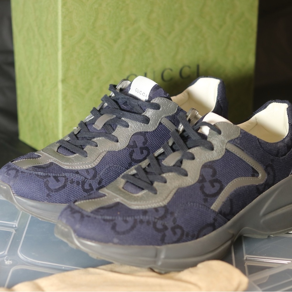 Gucci Navy Sneakers